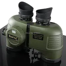 Military Boshile 7X50 marine Binoculars rangefinder Compass HD telescope Waterproof Nitrogen navy binoculo profissional 4 colors