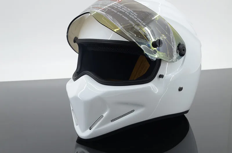 Мотоциклетные принадлежности для мотоциклистов StarWars полный шлем FRP Симпсон мотоциклетный шлем ATV-4 Звездные войны свиньи яркий белый прошел точка