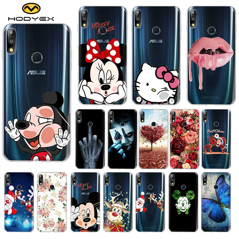 

High Quality Colorful Printing Phone Case Asus Zenfone Max Pro M2 ZB631K ZB633KL 631KL 6.26" Drawing Floral TPU Tempered Covers