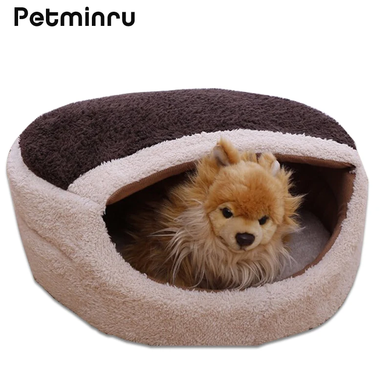 Petminru большая кровать для собаки коврик питомника мягкая теплая щенка плюшевый