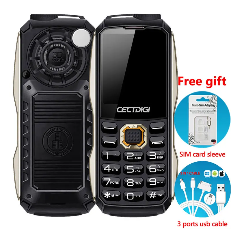 Mini Rugged mobile Phone CectdigiT8600 Dual flashlight
