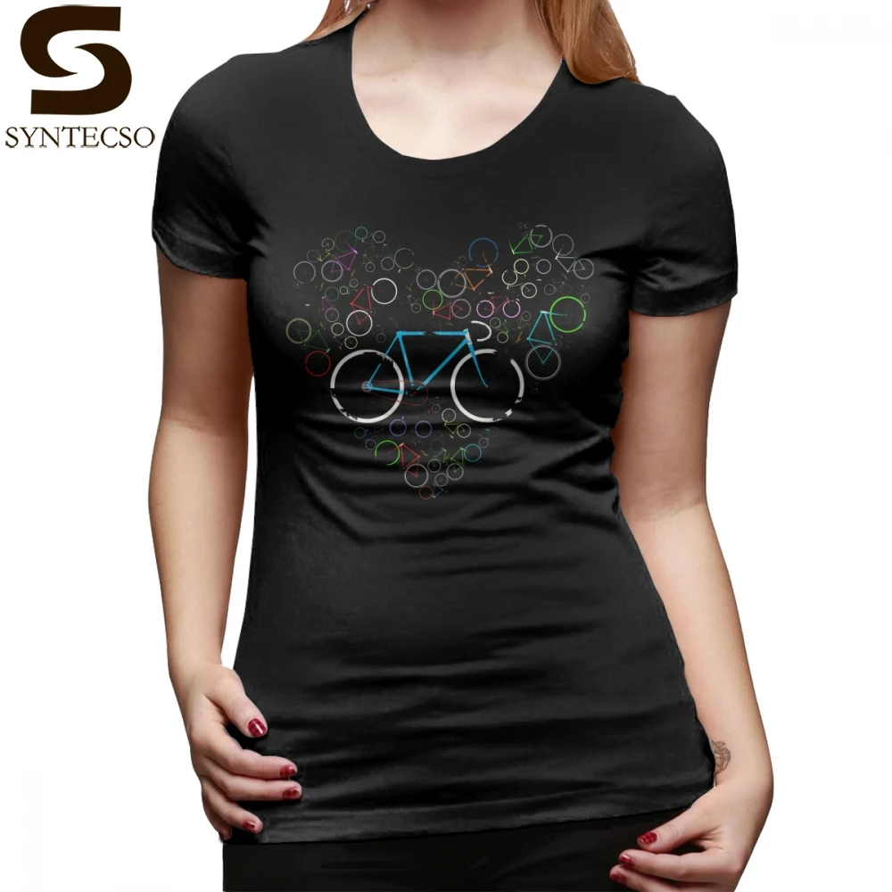 

Bike T-Shirt I Love My Bike T Shirt Street Wear Oversize Women tshirt New Fashion Silver Cotton Short Sleeve Ladies Tee Shirt