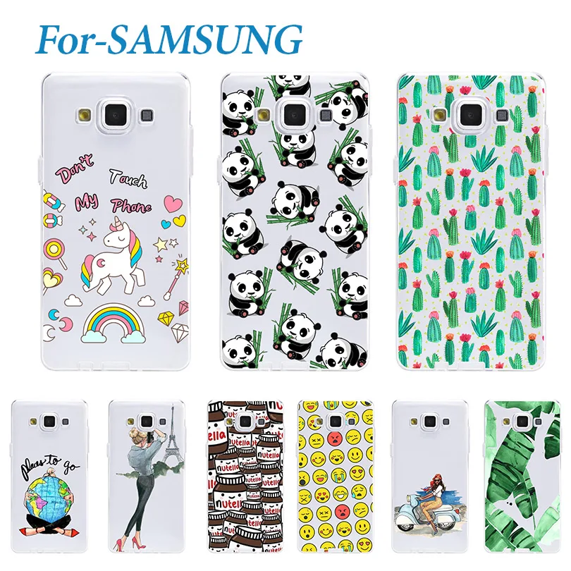 Чехол с узором для Samsung Galaxy A5 2015 чехол A500 A5000 A500F мягкие силиконовые чехлы