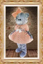 Милые девушки Тедди носить талисман, костюмы розовый dressesTeddy медведь хвостовик куклы костюмы на Рождество Хэллоуин Карнавал вечерние