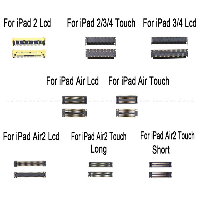 Сенсорный экран ЖК-дисплей FPC Разъем для iPad 2/3/4 5 air 6 air2 mini 1 2 3 4 разъем платы на материнской плате