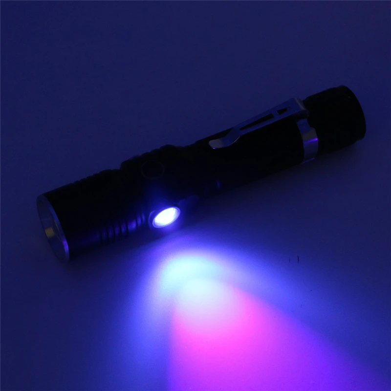 AIMIHUO Cree XML-T6 LED Flashlight USB Charging UV Flashlight Waterproof Light LED Torch T6 Lamp For Rechargeable 18650 Battery (7)