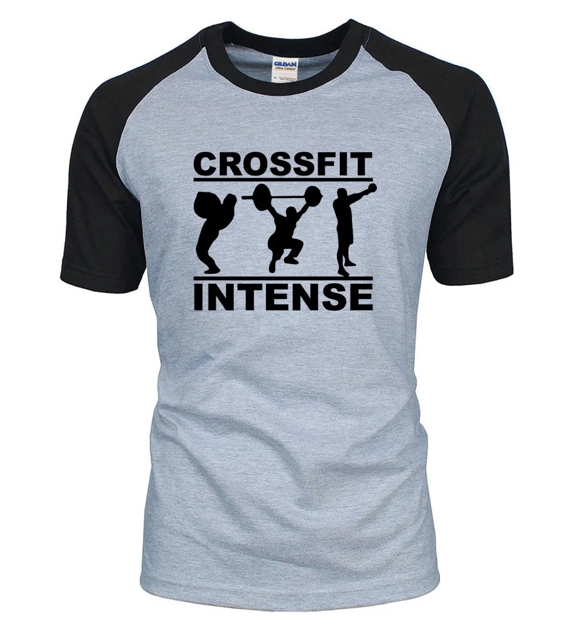 

2019 new summer Fitness Intense t shirt 100% cotton raglan men t-shirt fashion short sleeve shirt fitness bodybuilding clothing