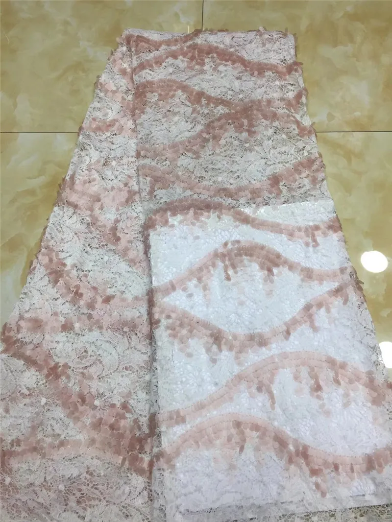 african French Lace Fabric High Quality Sequins Nigerian Embroidery Tulle | Дом и сад