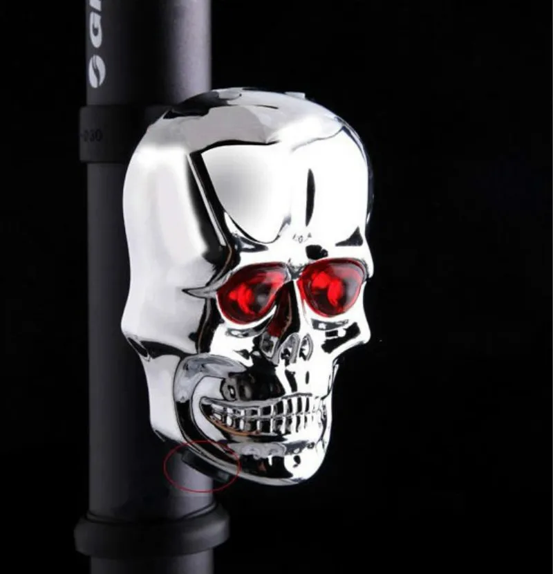 cheap led bike skull head laser taillights parallel line ghost head taillight riding equipment bones laser light