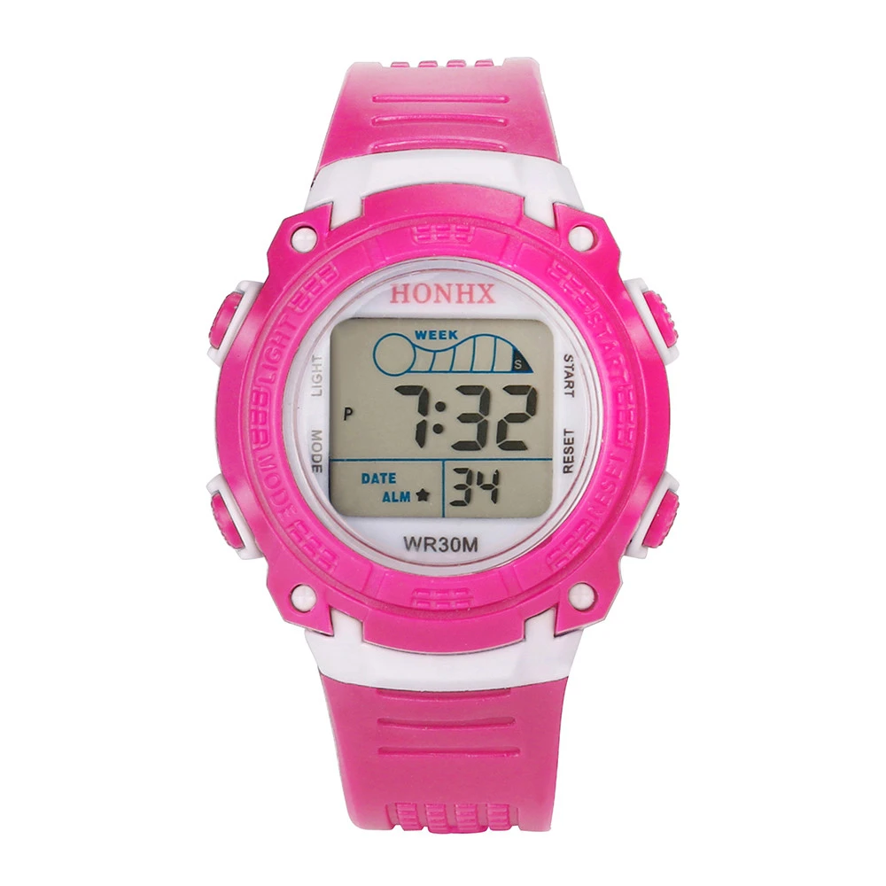 

2018 Fashion Outdoor Multifunction Waterproof Child/Boy's/Girl's LED Digital Watch Sports Electronic Watches Bayan Kol Saati