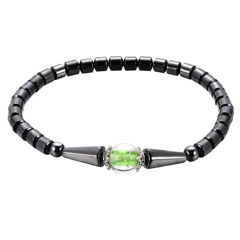 1Pc Weight Loss Round Black Stone Magnetic Therapy Anklet Health Care Magnetic Hematite Stretch Anklet For Men Women Jewelry 12 1Pc Weight Loss Round Black Stone Magnetic Therapy Anklet Health Care Magnetic Hematite Stretch Anklet For Men Women Jewelry 12
