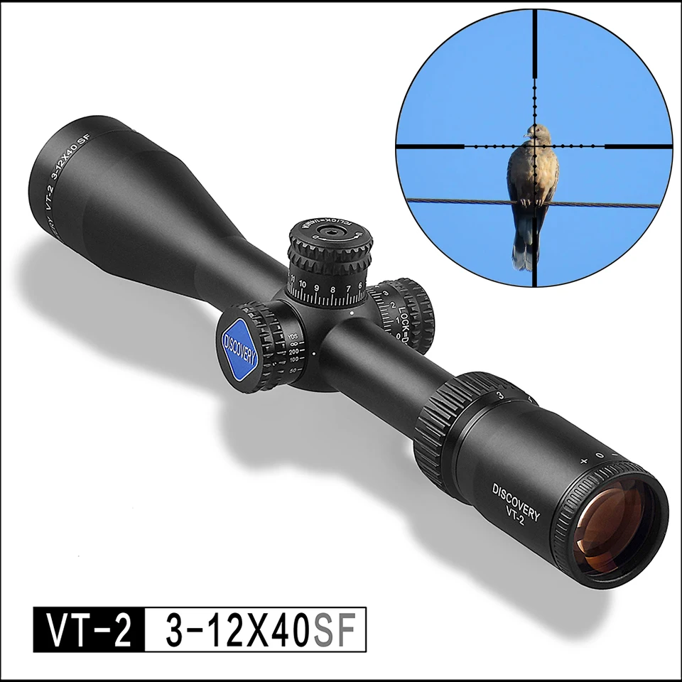 Hot New Brand Discovery VT-2 3-12X40S Alloy Riflescopes Optical Sight For Hunting And Collimator Sight Aim Optics Rifle Scope Hot New Brand Discovery VT-2 3-12X40S Alloy Riflescopes Optical Sight For Hunting And Collimator Sight Aim Optics Rifle Scope
