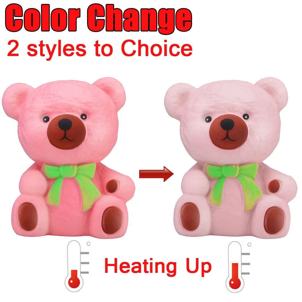 TheThermal Heat Induction Squishies Bear Slow Rising Scented Reliever Stress Toys Gift Toy Funny Kids Dropship YE12.18 | Игрушки и хобби