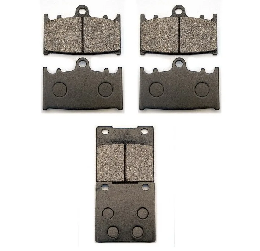 

1 The set(2 front + 1 rear)(6PCS)BRAKE PADS Set Fits Kawasaki NINJA ZX750 ZX7 ZX11 ZZR ZZR1200