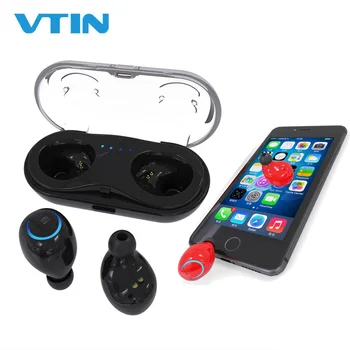 

VTIN TWS Wireless Bluetooth In-ear Twins Earphones Noise Reduction Headset TWS Earphone Earbud with Charging Box Black White Red