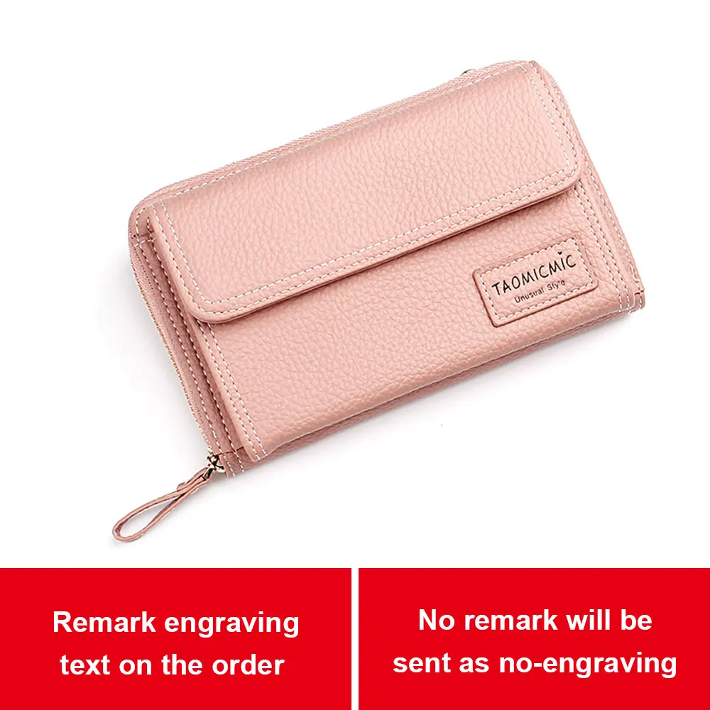 Для женщин кошельки чехлы для мобильного телефона с рисунком модные Сумки и кошелек с держатель для карт монета плохой женская сумка-клатч кошелек из искусственной кожи для женщин - Цвет: Розовый
