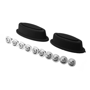 

Mayitr 2Pcs Black Plastic Luggage Stud Replacement Suitcase Luggage Feet Pad For Any Kind of Bags