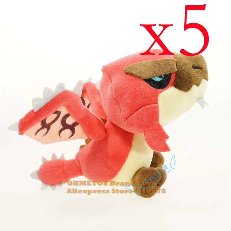 5 шт. игра Monster Hunter Freedom Мягкие плюшевые игрушки куклы 20 см 4 цвета оптом - Цвет: Type 2