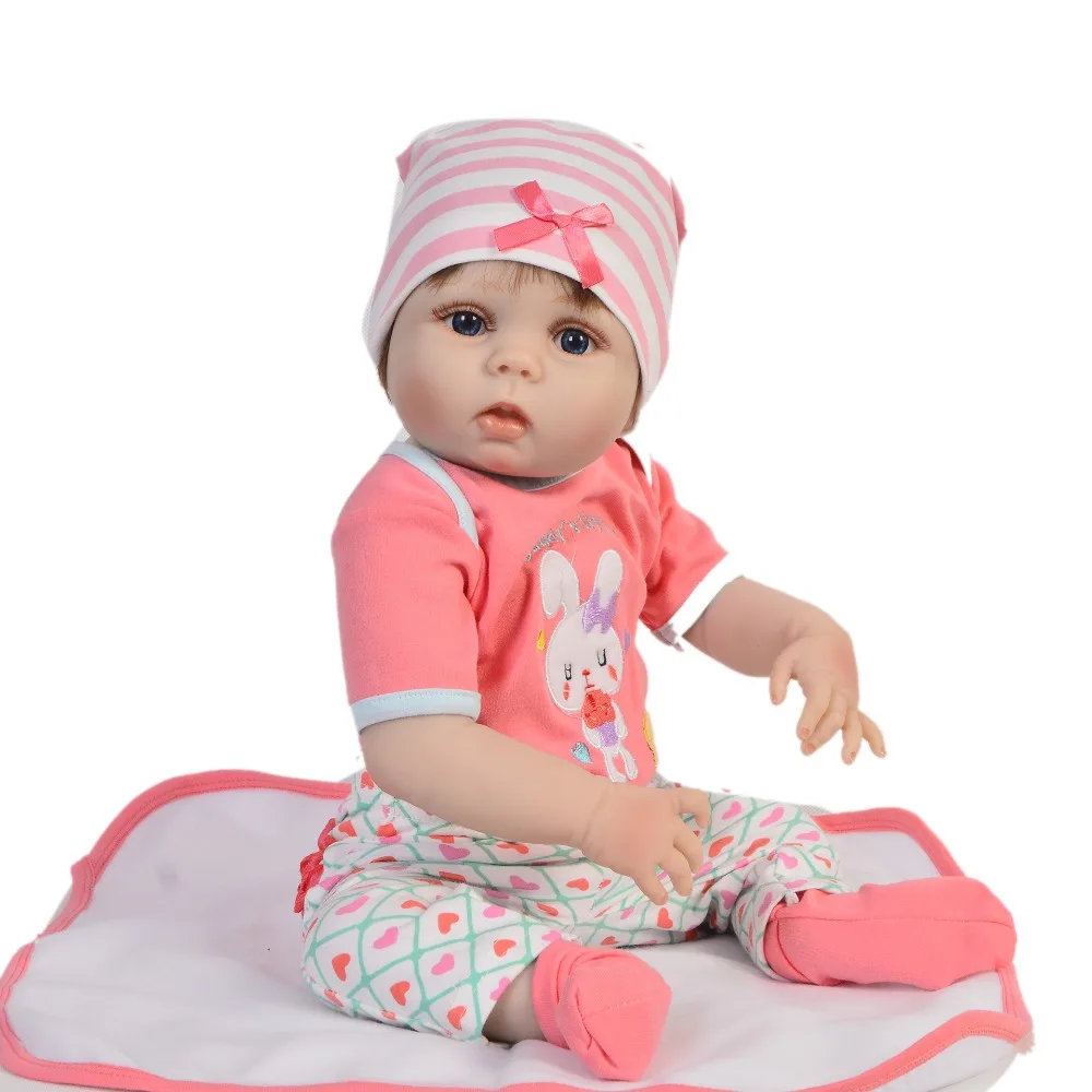 55 см силиконовая кукла для новорожденной девочки игрушки bebe boneca Reborn realista menina bb