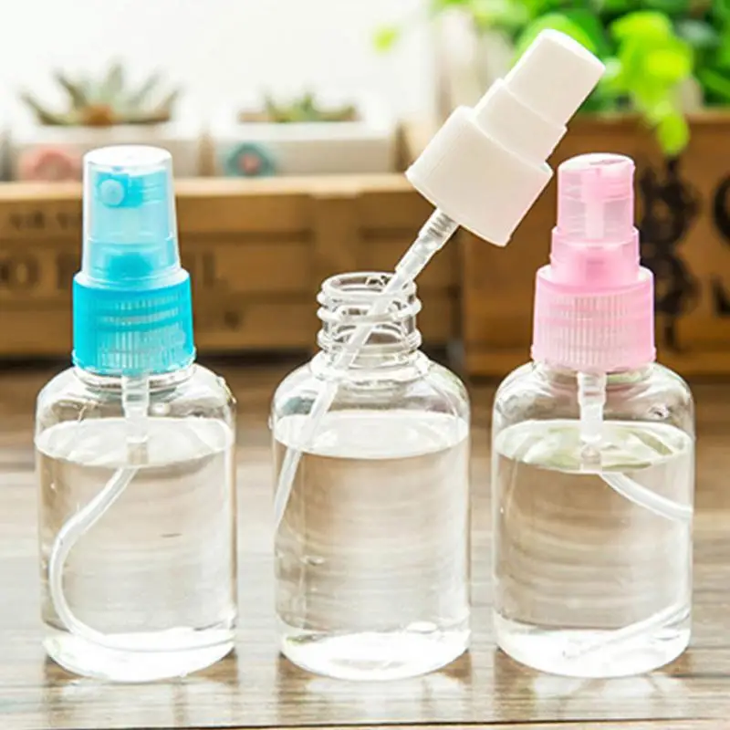 

50ml Mini Travel Use Transparent Plastic Perfume Atomizer Small Soap Storage Skin Care Empty Spray Refillable Bottle
