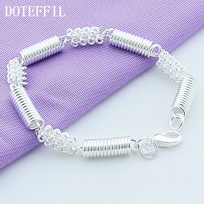 Изысканные ювелирные изделия, 925 пробы, серебряный браслет, женский роскошный посеребренный браслет, ювелирные изделия