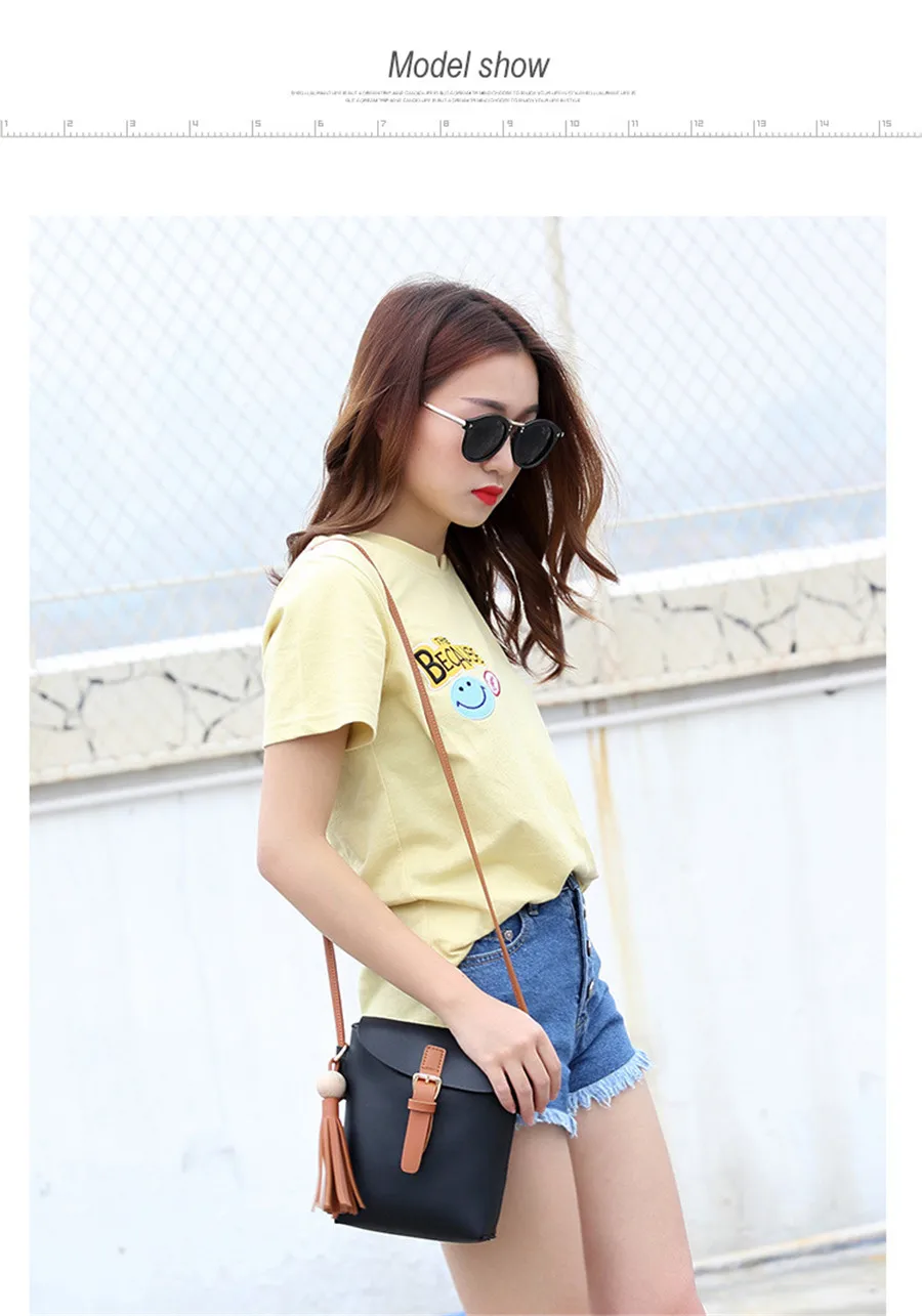 JKBW New Vintage Shoulder Bags PU Leather Tassel Women Messenger Bags Casual Lady Crossbody Bag Small Flap Shopping Handbag (6)
