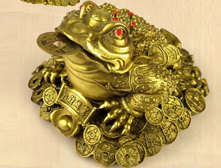 

B0601 free shipping Copper toad 7star lucky toad copper toad decoration new house decoration lucky opening gifts statue
