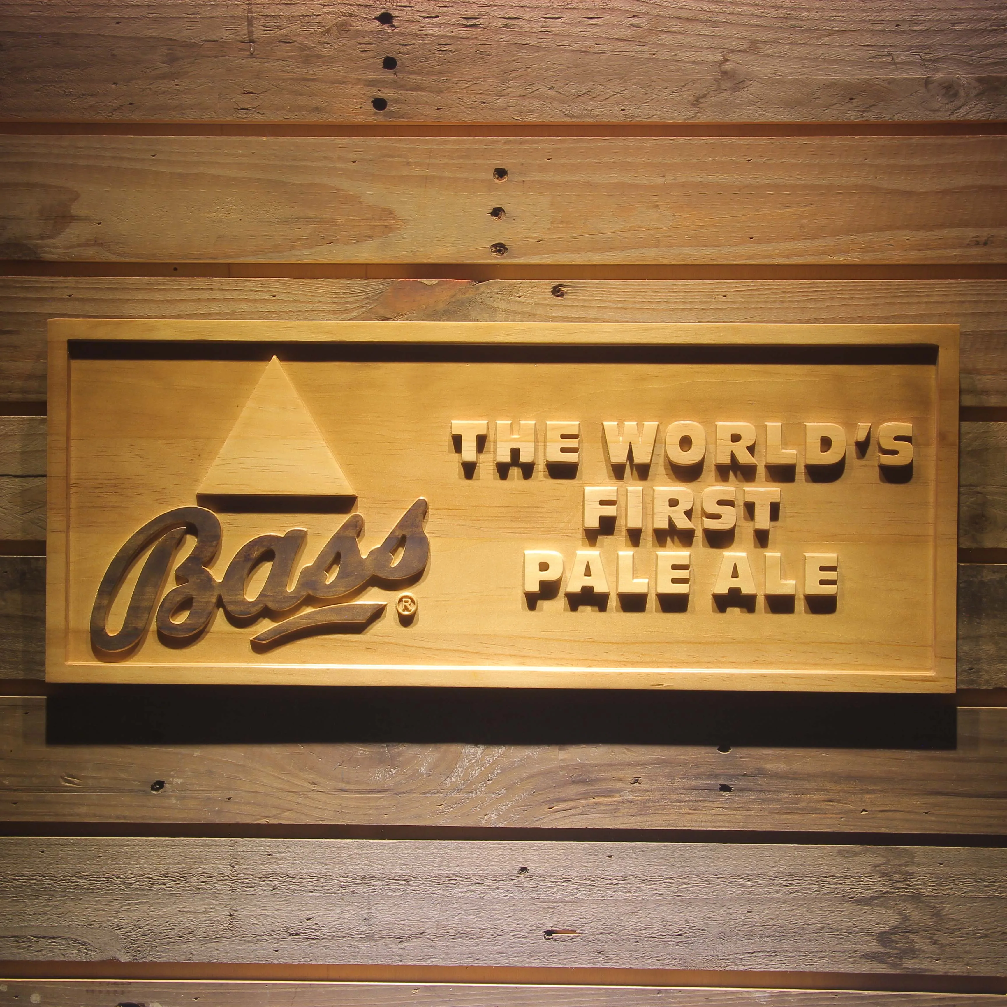 

Bass Pale Ale Beer 3D Wooden Signs