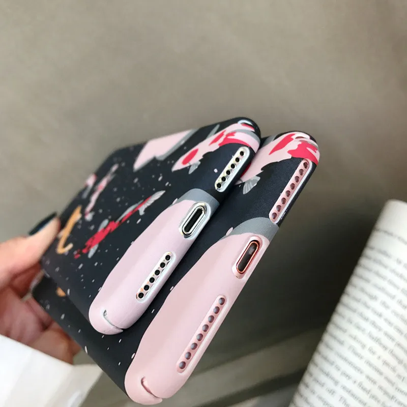 Чехол для телефона Super kawaii в японском стиле iphone 6 7 8 Plus X XR XS рождественские чехлы