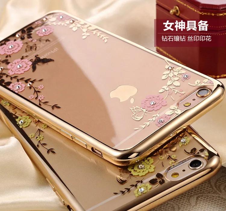 Wholesale For iPhone 7 Case For iPhone 6s Plus Clear Plating