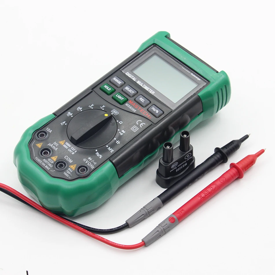 

Mastech MS8268 Auto Range Digital Multimeter Full protection ac/dc ammeter voltmeter ohm Frequency electrical tester diode test