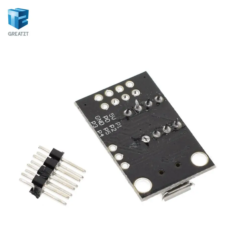 Сменный развитию для ATTINY13A/attiny25/attiny45/attiny85 программирования редактор Micro USB Мощность разъем