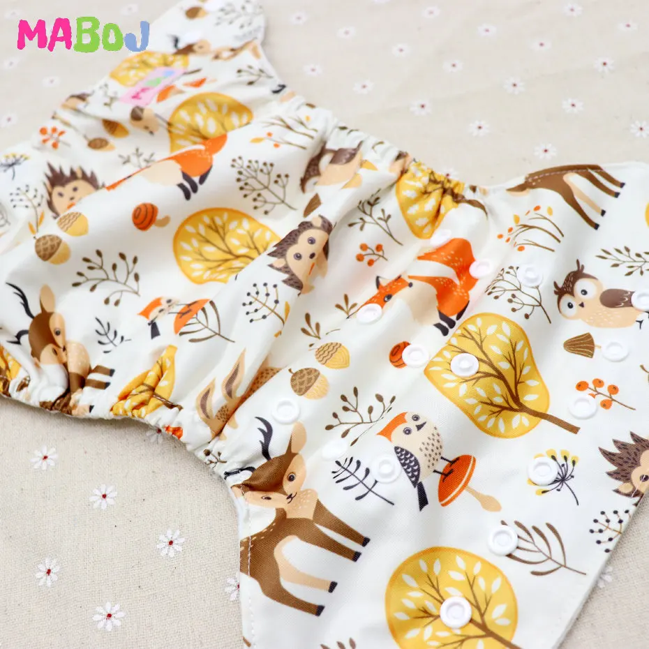 MABOJ Cloth Diapers Baby Pocket Cloth Diaper One Size Waterproof Nappy Reusable Cloth Nappies Set Washable Wholesale New