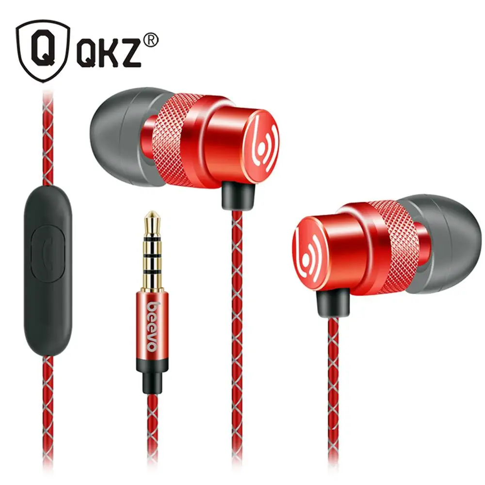 

100% Original QKZ EM290 Headset With Mcirophone Ear Earphones Monitor fone de ouvido Perfect Sound Dynamic Structure auriculares