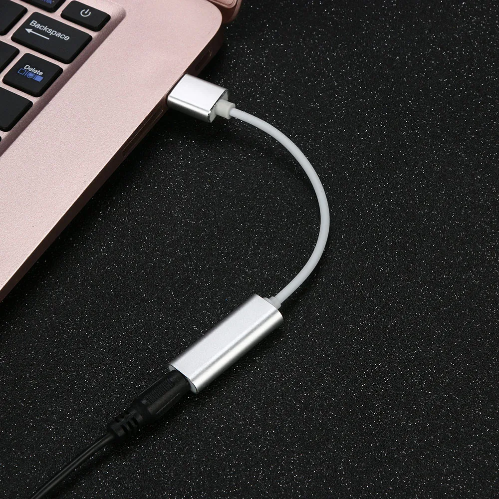 HIPERDERAL USB внешняя звуковая карта конвертер к разъему 3 5 мм адаптер стерео Mic