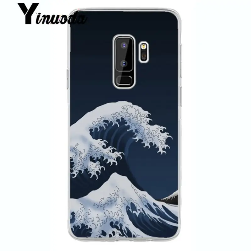 Wave Art Japanese Green Illust  