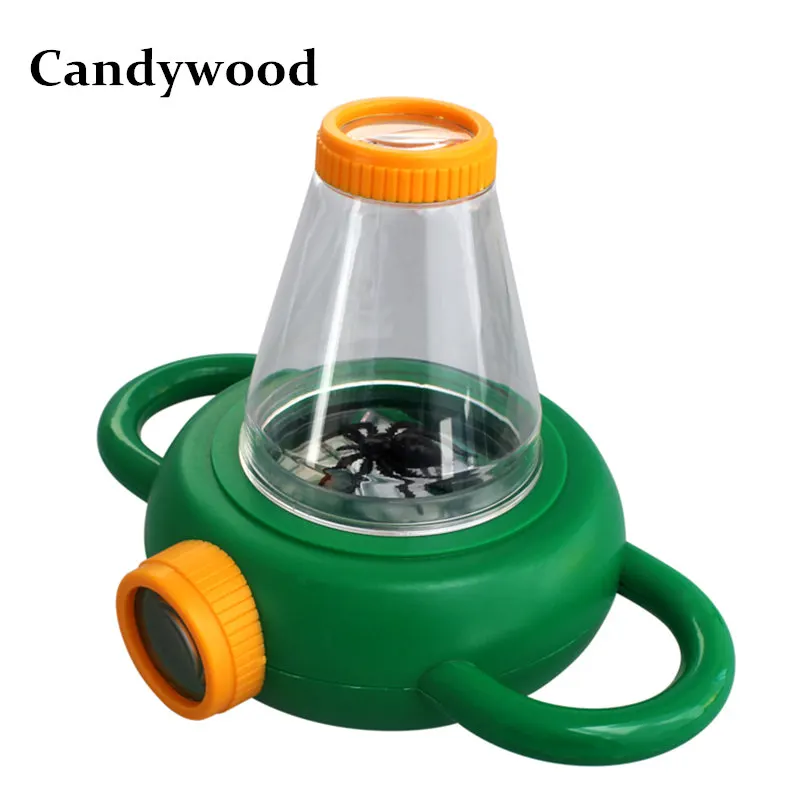

Candywood ABS Bidirectional Observe Insect Magnifier Box Kids Montessori Educational Toy Scientific toys for baby boy&girl gift
