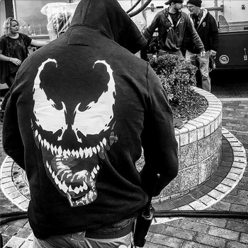 

Venom Cosplay Costume Tom Hardy The Same Style Print Hoodies Unisex Sweatshirt Casual Long-Sleeved Hooded Pullovers Coat Tops