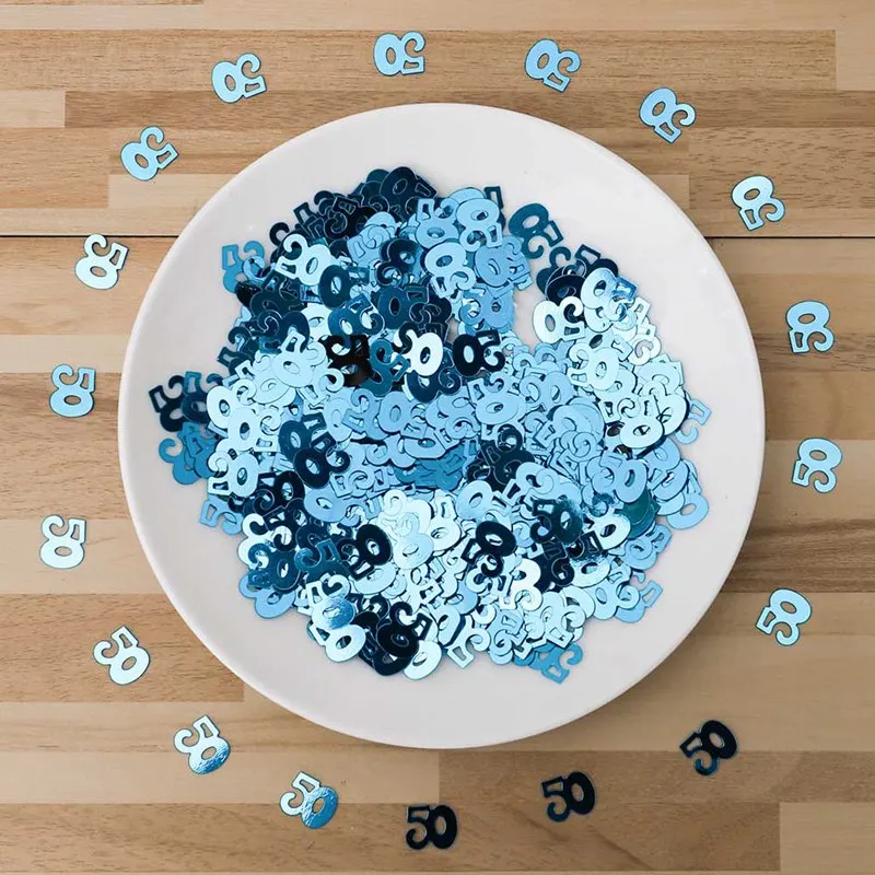 

Happy Birthday Anniversary Confetti Number 13.16.18.21.30.40.50.60.70 Years Adult Birthday Tabletop Table Scatters Decoration