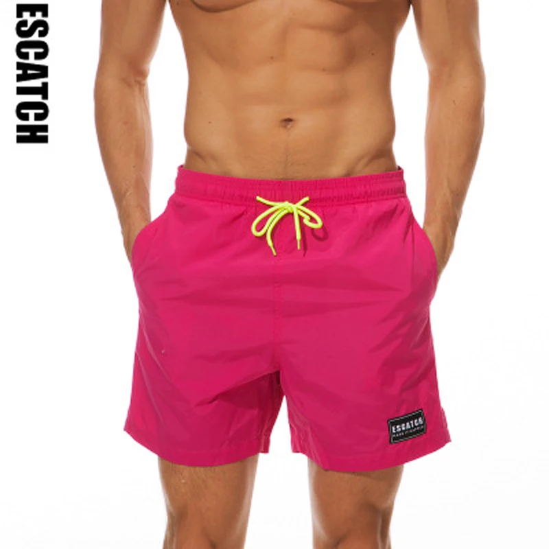 

ESCATCH Mens Swimwear Swim Shorts Trunks Beach Board Shorts Swimming Pants Swimsuits Mens Running Sports Surffing shorts