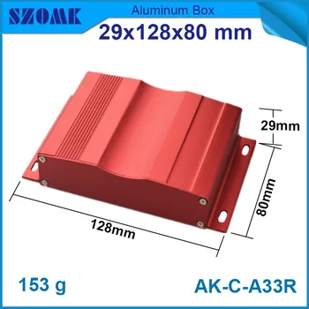 

10 pieces a lot, 29x128x80mm new fashion aluminum junction enclosure wall mounting heatsink box