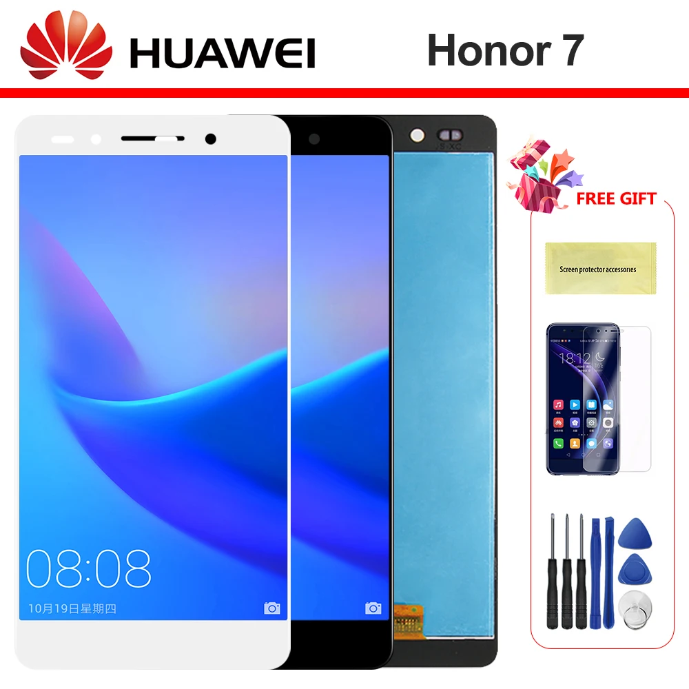 

5.2" LCD For HUAWEI Honor 7 Display Touch Screen Digitizer with Frame for Huawei Honor 7 LCD Display Assembly Replacement