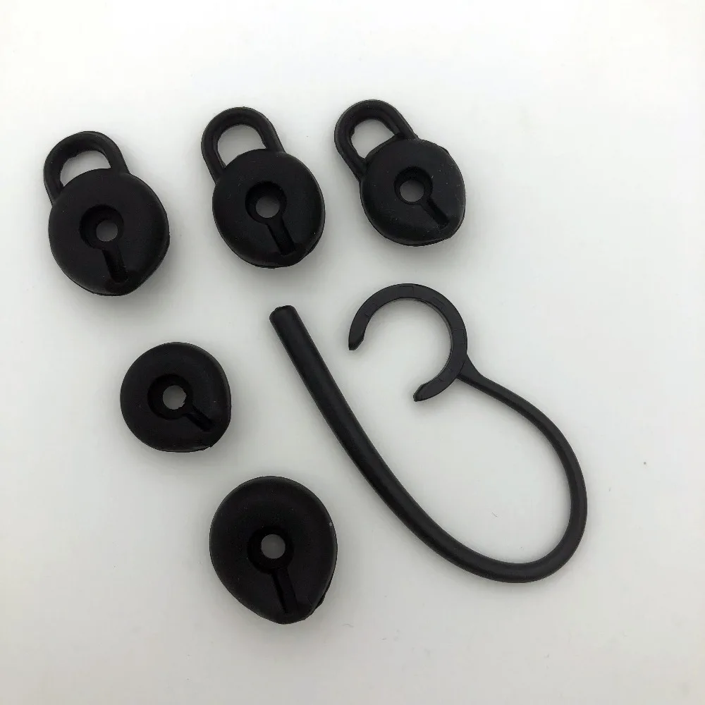 

Eartips EarHook for BlueAnt Q3/Q2/Q1/Endure/T1 Bluetooth Headsets Black color 6pcs/set