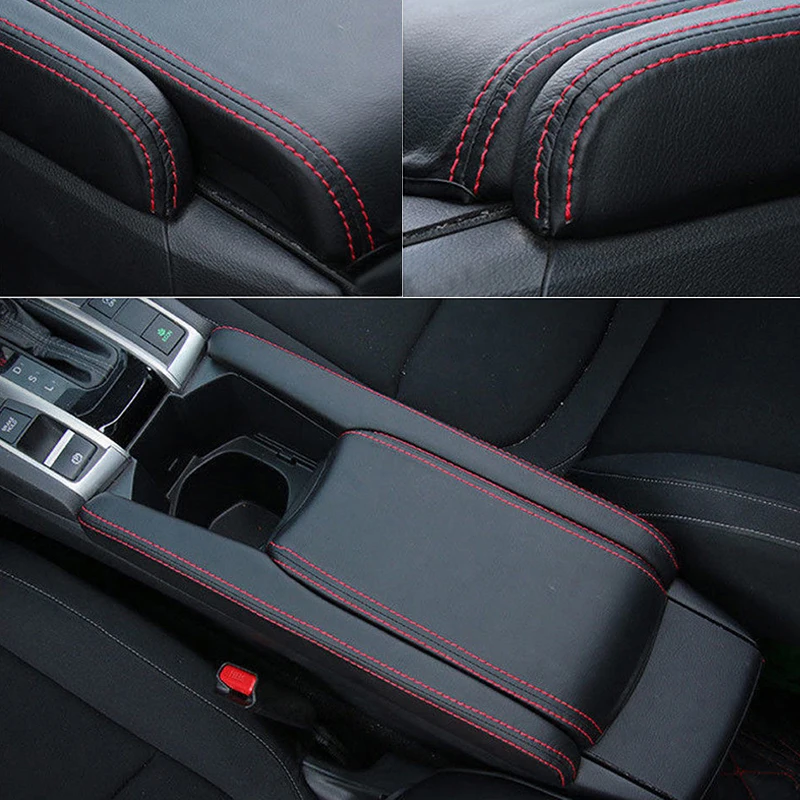 3 шт./компл. кожаный центральный подлокотник-ящик чехол накладка для Honda Civic-17 18