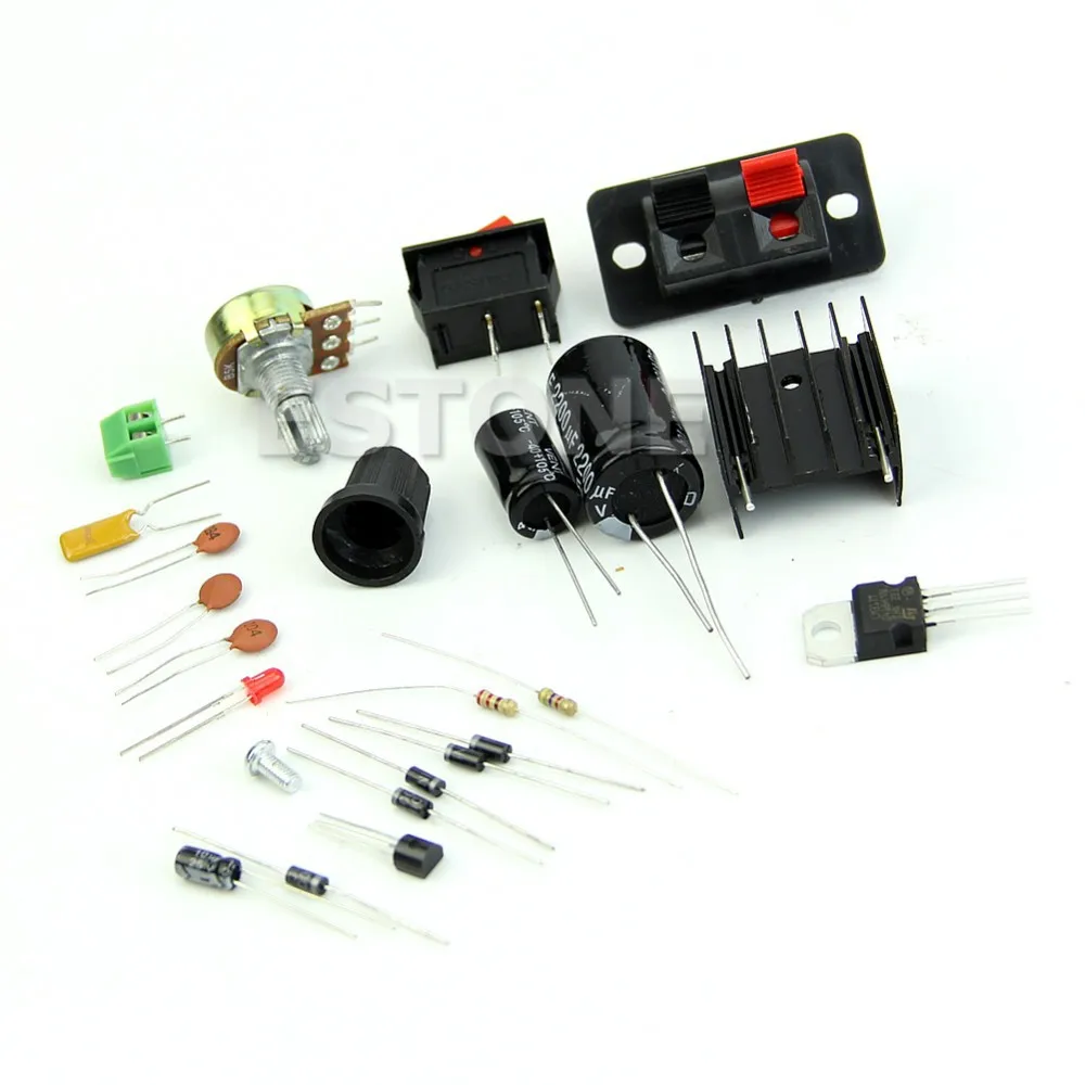 Y92-Горячая AC/DC Вход 5 V-35 V 1,25 V-30 V Step Down Питание модуль LM317 DIY Kit-Q84A