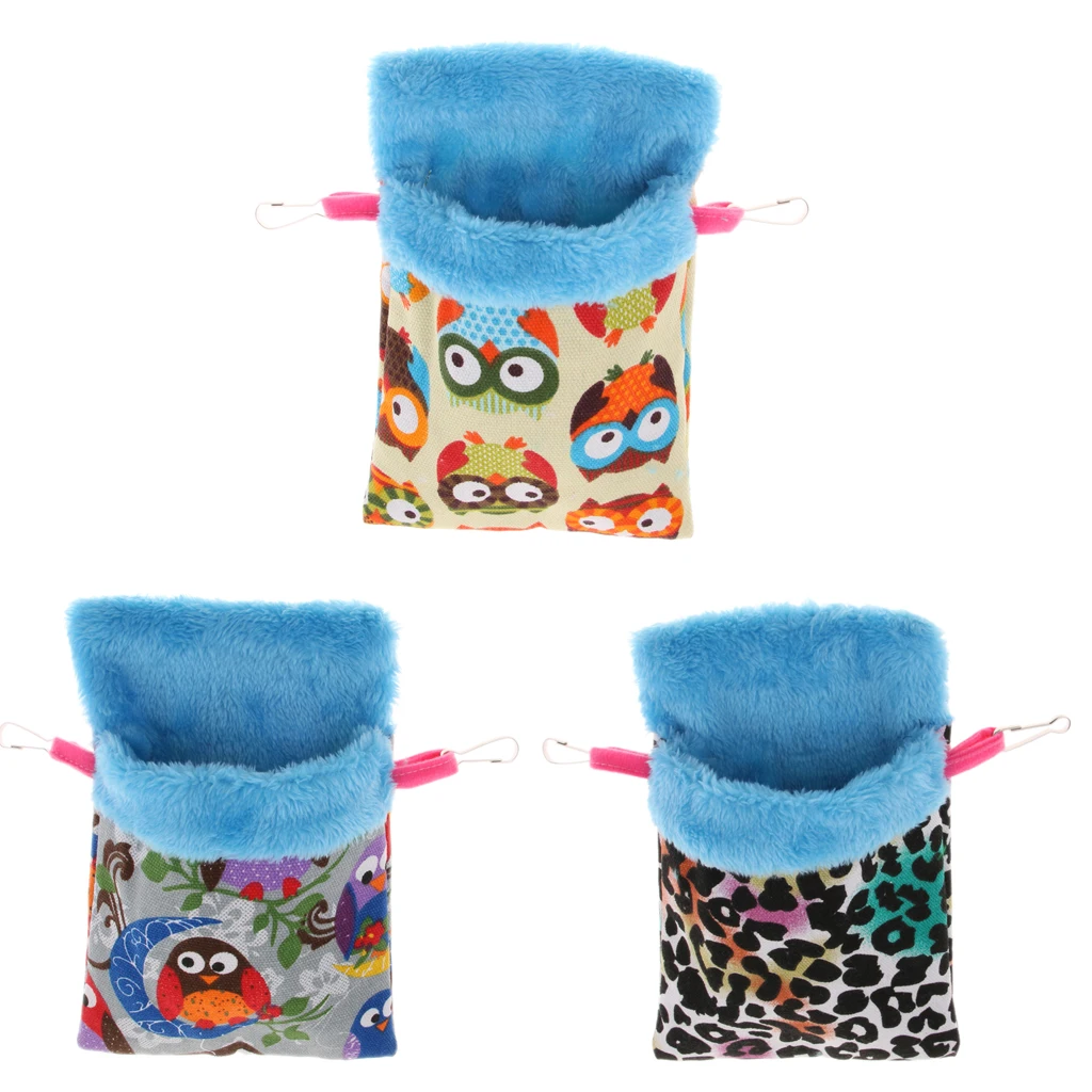 Small Animals Hamster Winter Warm Plush Pouch Sleeping Bed Hammock