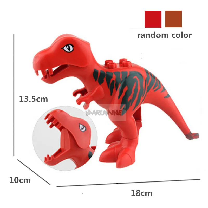 MARUMINE Bricks Classic Zoo Animal Series Dinosaur Whale Horse Dog Big Particle Classic Building Blocks Children Educational Toy diy house kits