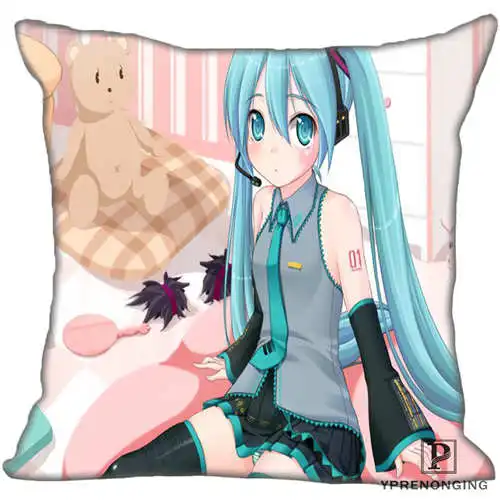 Pillowcase Best Custom butterfly_vocaloid(1)@ Наволочка на подушку, спальня домашний квадратный наволочка на молнии(одна сторона)#190404-01-22 - Цвет: Pillowcase