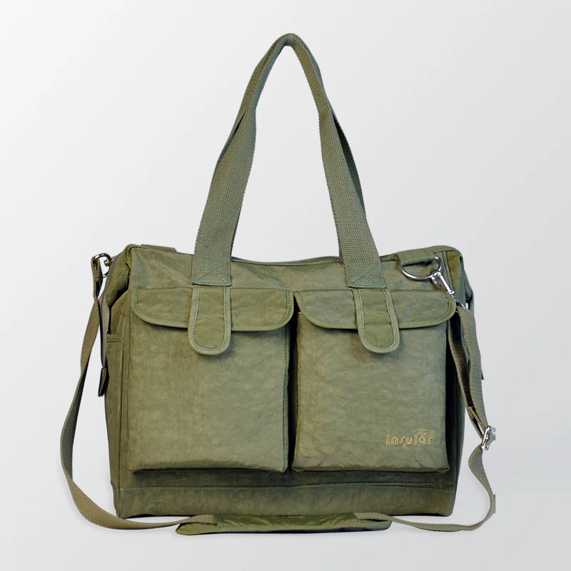 New Solid Color Army Green Diaper Bag Maternity Mother Handbag New Solid Color Army Green Diaper Bag Maternity Mother Handbag Messenger Shoulder Multifunctional Mommy Stroller Bags Baby In From