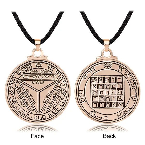 Pentacle of Saturn Talisman Key of Solomon Seal Pendant Hermetic Enochian Kabbalah Pagan Wiccan Jewelry (3)